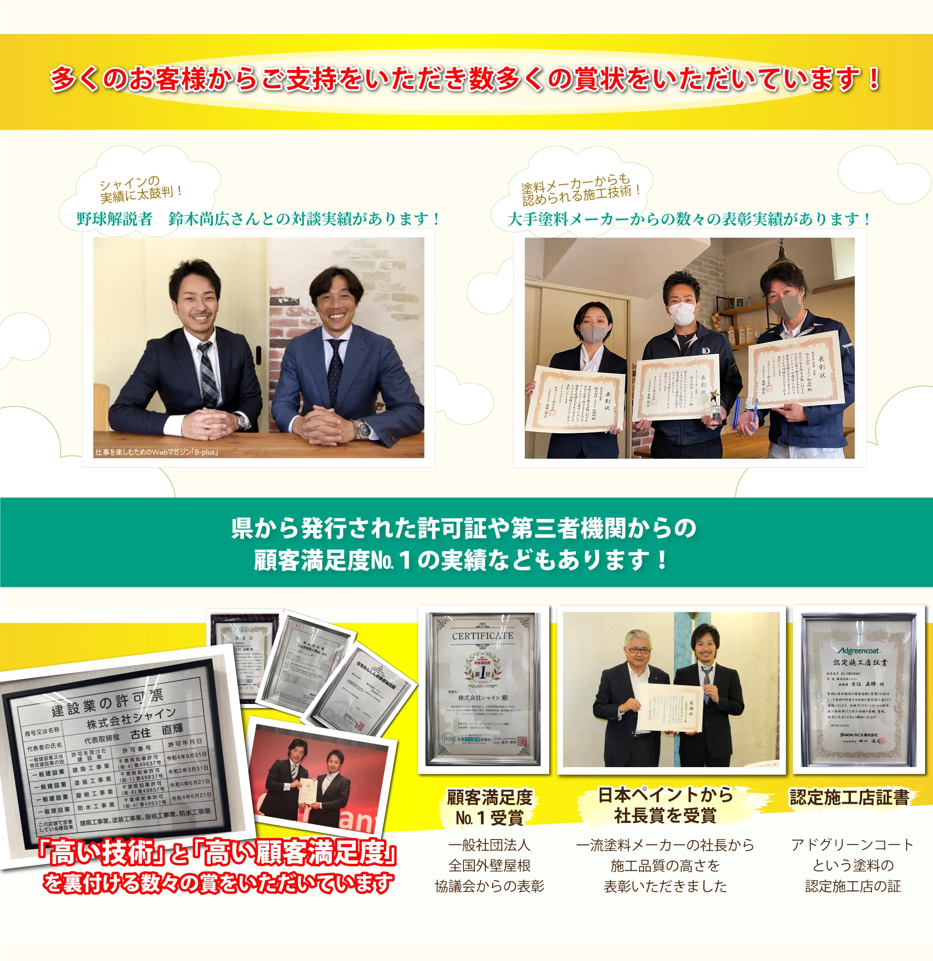 あなたのご要望をシャインは実現します