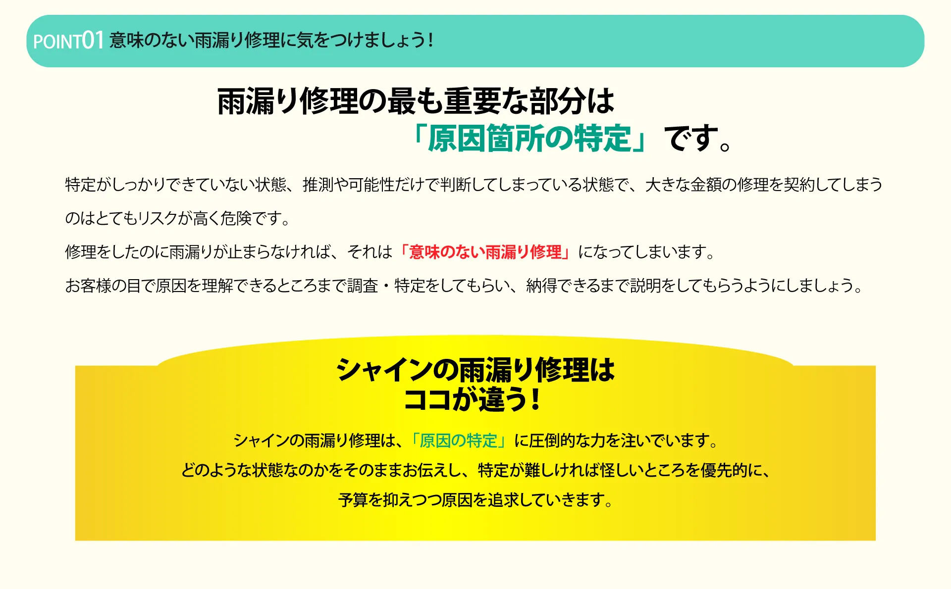 原因箇所の特定